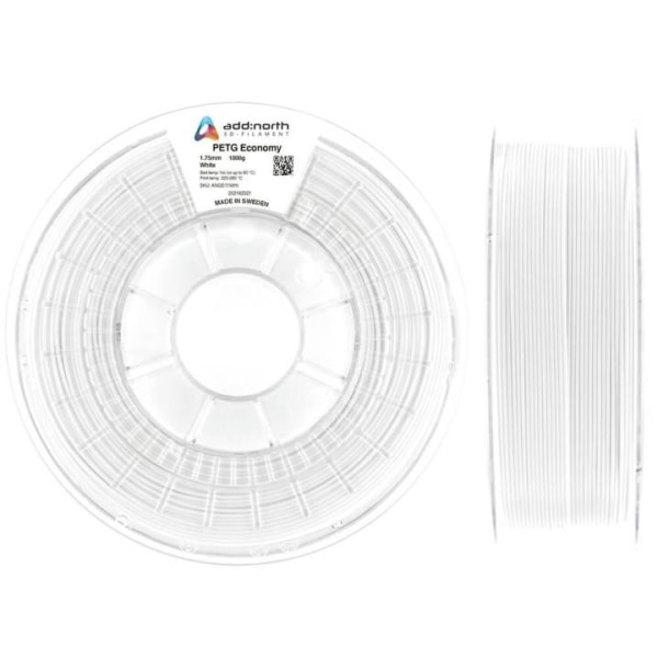 ADDNORTH Filament PETG Economy 1.75mm 1000g Hvid