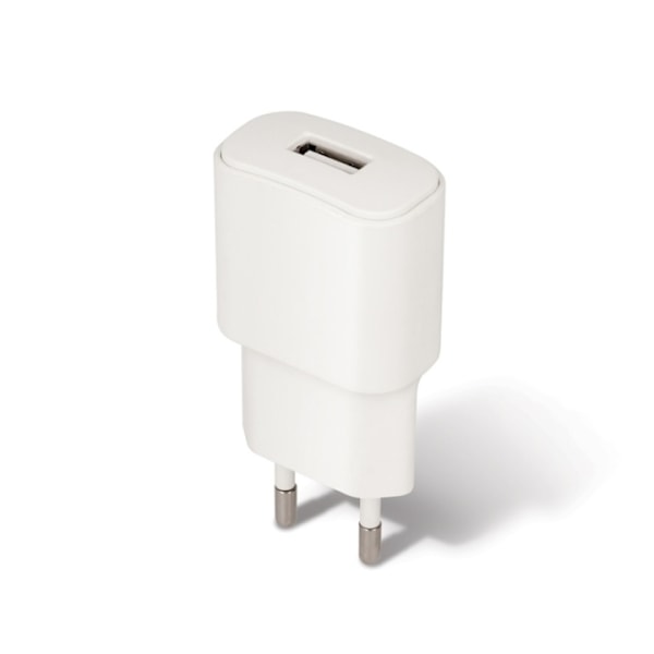 Forever USB-väggladdare, 2A, vit Vit