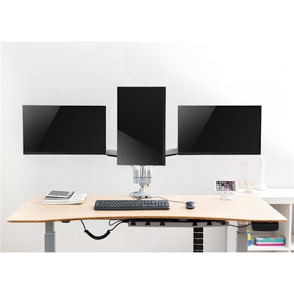 LogiLink Monitorarm trippel 13-32\" gas