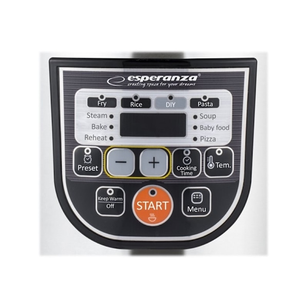 Esperanza EKG011 multi cooker 5 L 860 W svart rostfritt stål
