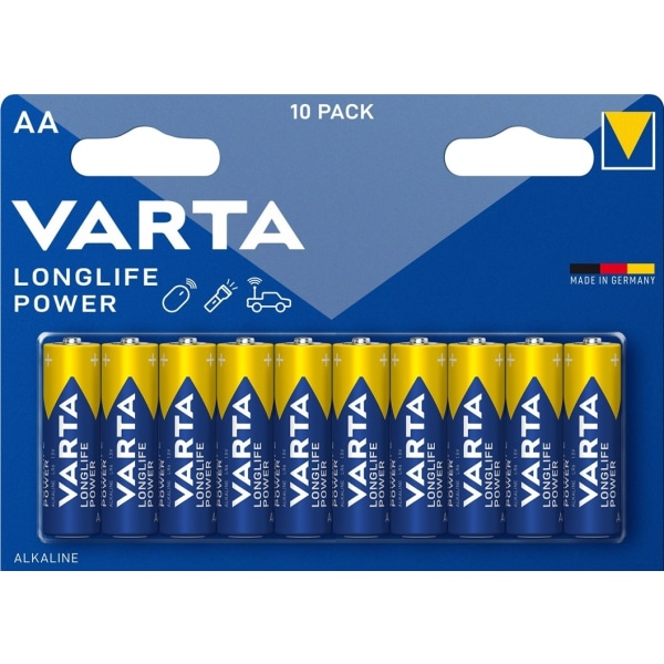 Varta LR6/AA (Mignon) (4906) batteri, 10 st. blister alkaliskt m