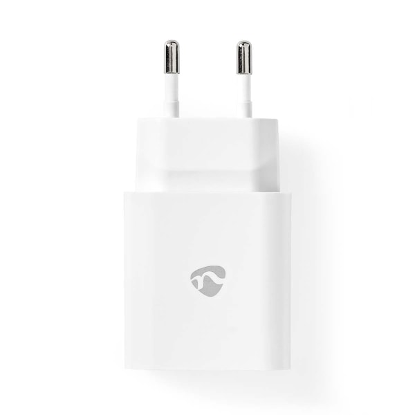 Nedis Vægoplader | 20 W | Hurtigopladningsfunktion | 1.67 A / 2.22 A / 3.0 A | Antal output: 1 | USB-C™ | Lightning 8-Pin (Loose) kabel | 1.00 m | Aut