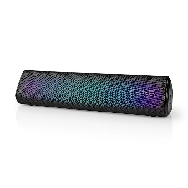Nedis Bluetooth® højttaler | Maksimal batteritid: 6 timer | Borddesign | 18 W | Stereo | Indbygget mikrofon | Kan parres | Sort