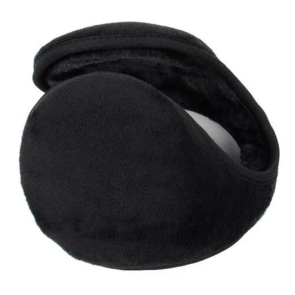 Ear muffs in cozy plush material, Black