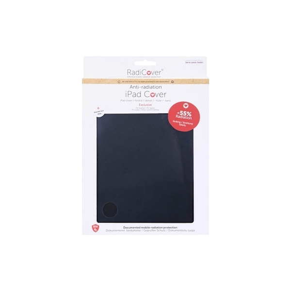 RADICOVER Strålingsbeskyttende Tablet Cover PU iPad AIR 10.9" 20/22 Sort Svart