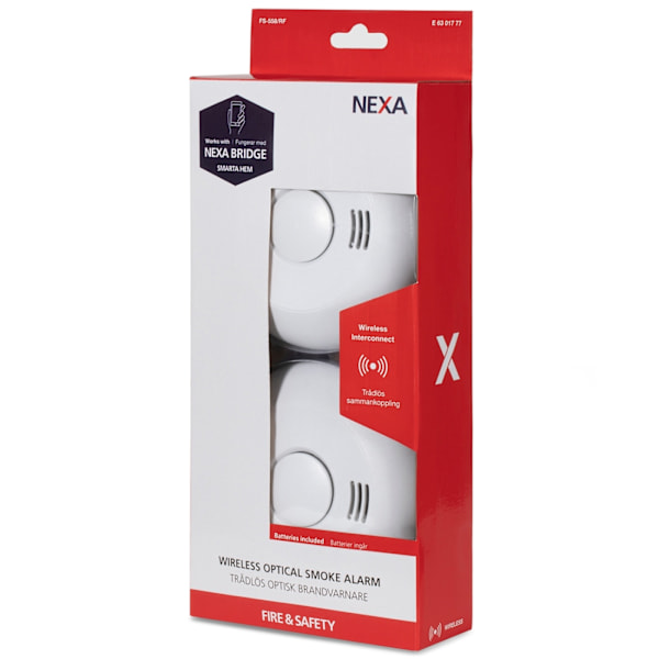 nexa FS-558/RF Trådløs brandalarm 2-pak