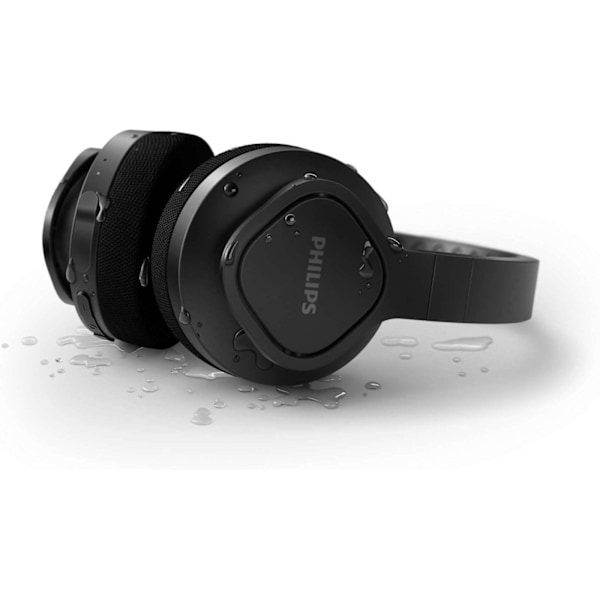 Philips A4216 - wireless sports headphones, black Svart