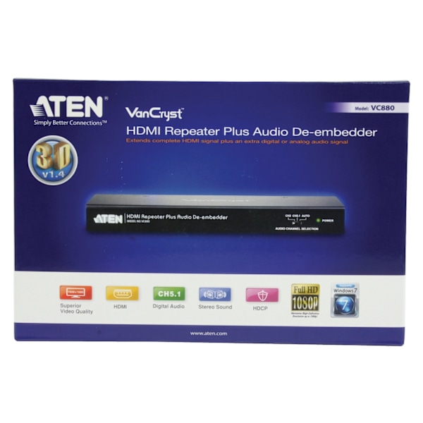 aten Hdmi Converter HDMI Input - HDMI Output + Toslink Hun + 3x RCA Hun