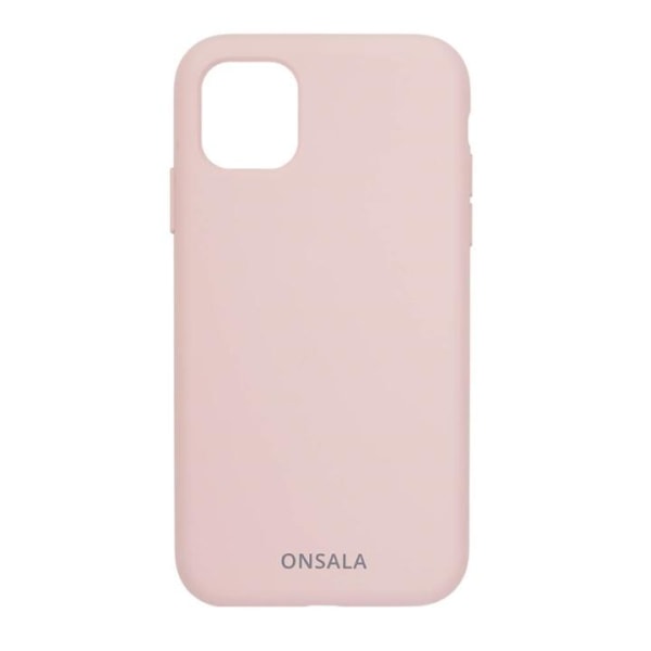ONSALA Suojakuori Silikooni Sand Pink - iPhone 11 / XR Rosa