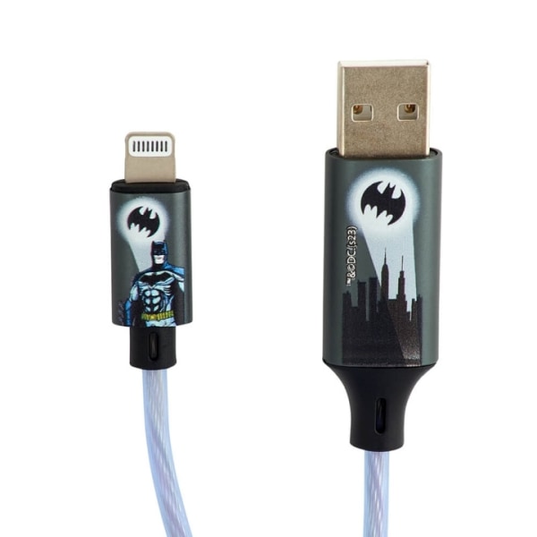 BATMAN USB A Til Lightning Light-Up 1,2m MFI Bat logo