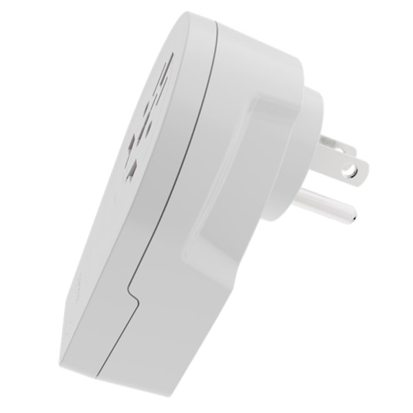 SKROSS World Adapter - World to USA USB-C™ PD til alle jordede og ujordede enheder (2- og 3-polet) med integreret, ultrahurtig USB-C™-oplader (Power D