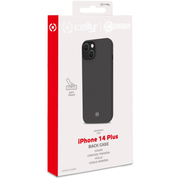 Cromo Soft rubber case iPhone 14 Plus Svart Svart