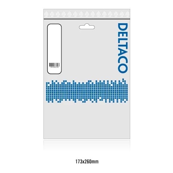 DELTACO S/FTP Cat6 patchkabel, LSZH, 1m, grå (SFTP-61H)