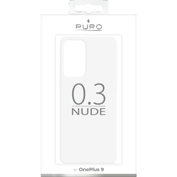 Puro OnePlus 9 0.3 Nude Cover, gennemsigtig Transparent