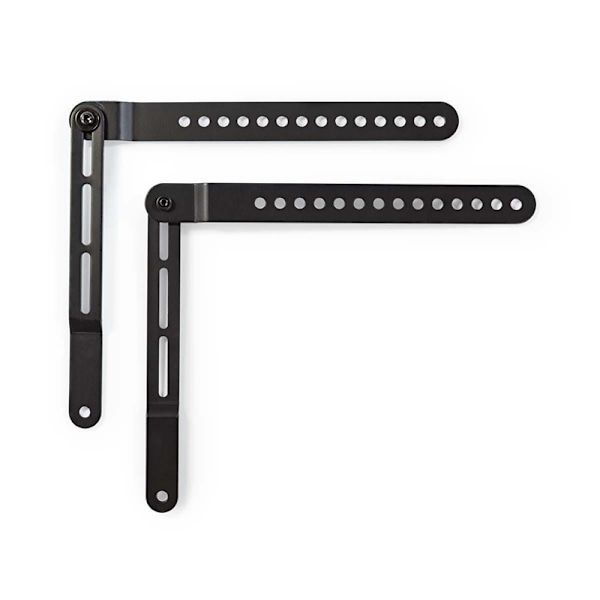 Nedis Soundbar Beslag | Kompatibel med: Universal | Fastmonteret på TV'et | 10 kg | Roterede | Stål | Sort