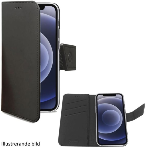 Celly Wallet Case iPhone 14 Pro Svar Svart