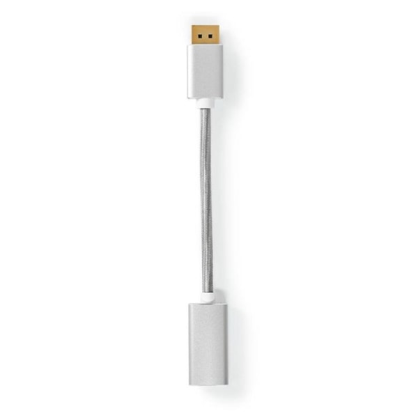 Nedis Displayport kabel | DisplayPort Han | HDMI â„¢ -udgang | 4K@60Hz | Guldplateret | 0.20 m | Runde | Flettet | Sølv | Cover Window Box