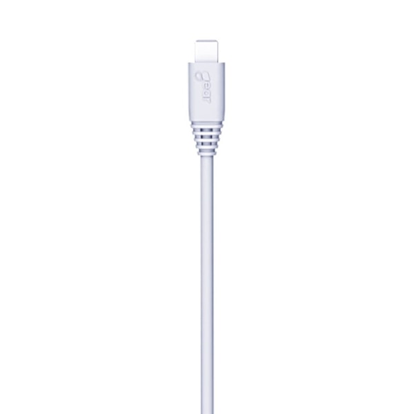 Gear Laddare 12-24V 2xUSB 2,4A Vit MicroUSB Kabel Rund 1m