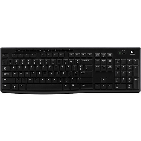 LOGITECH K270, wireless keyboard, USB Nano receiver, Nordic, black