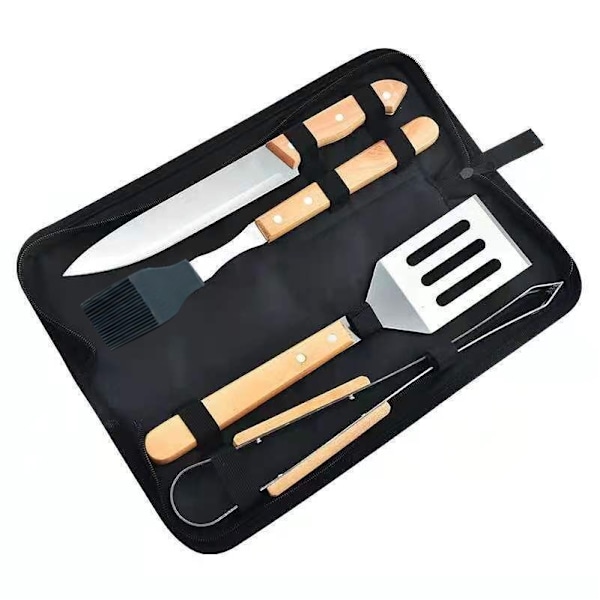 Grillset i trä, 4-delar
