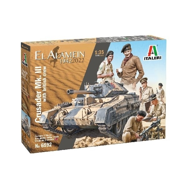ITALERI 1:35 Crusader Mk.III & British Tank Crew