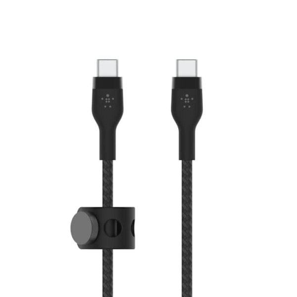 Belkin BOOST CHARGE USB-C til USB-C 2.0 flettet silikone, 2 m, sort