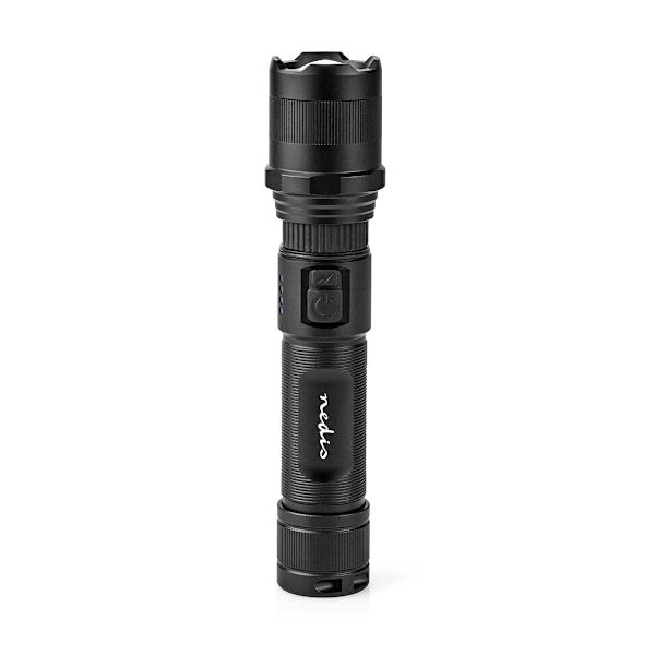 Nedis LED lygte | Batteri | 3.7 V DC | 10 W | Indbygget Lithium-Ion | Batterier medfølger | Opladningsbar | Nominel lysstrøm: 1000 lm | Lysområde: 110