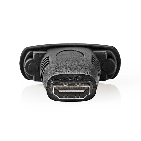 Nedis HDMI™ Adapter | HDMI™ Input | DVI-D 24+1-Pins Hun | Nikkelplateret | Lige | ABS | Sort | 1 stk. | Box
