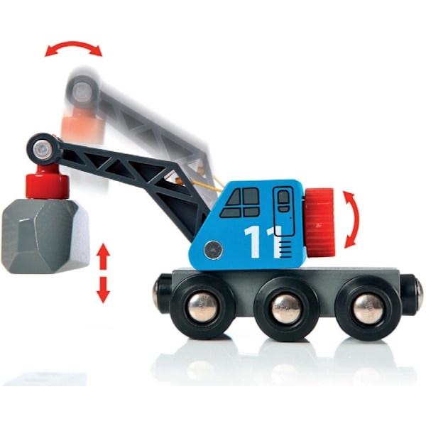 BRIO World 33210 - Rail & Road Kivenlastaus -junarata