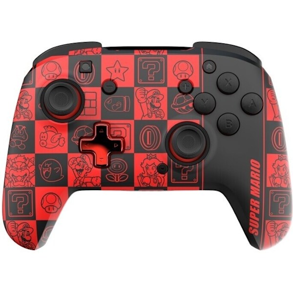 PDP Gaming Rematch Glow Wireless Controller -langaton peliohjain, Super Icon, Switch