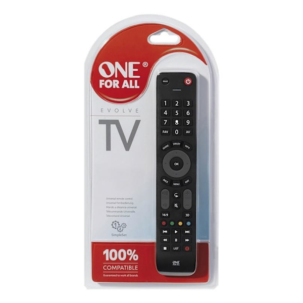 One For All URC 7115 Universal Remote Control, Evolve TV