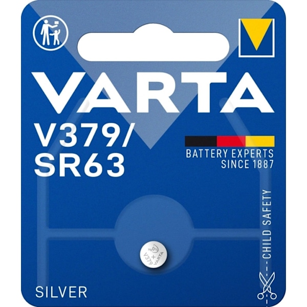 Varta V379/SR63 Silvermynt 1 förpackning