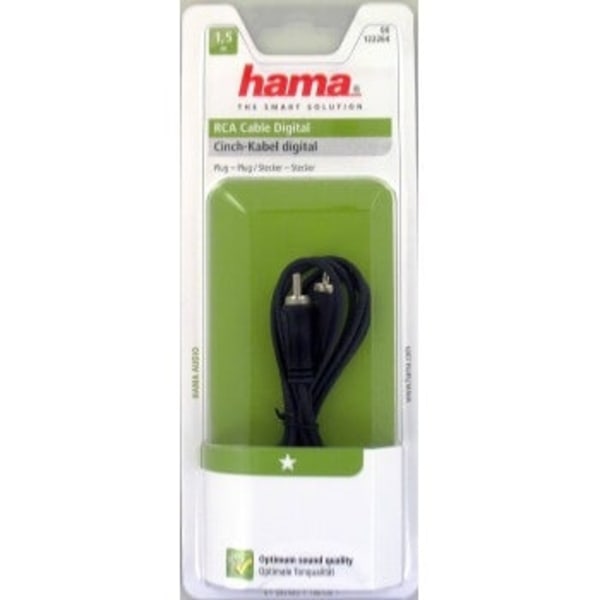 Hama Audio Kabel 1 Phono-1 Phono 75ohm 1,5m ST