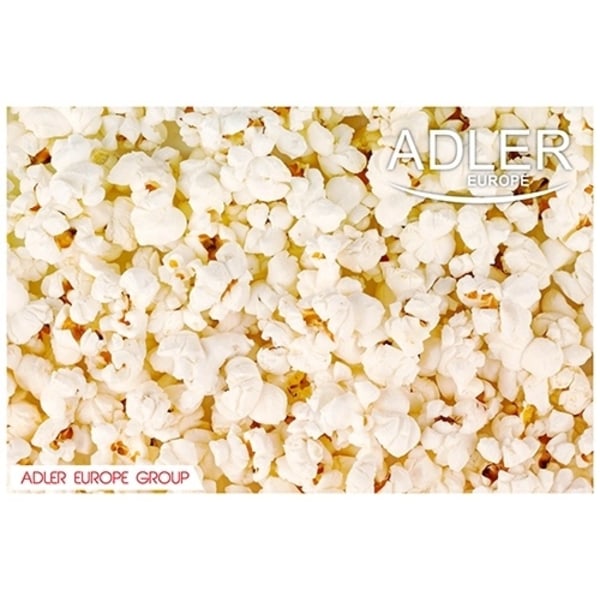 Adlerin popcorn-kone, joka näyttää jalkapallolta