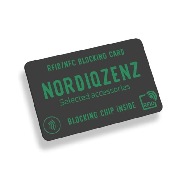 NORDIQZENZ RFID/NFC-blokeringskort, Beskyttelse mod skimming!