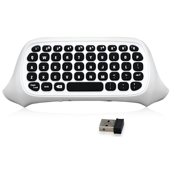 Tastatur til Xbox One S-controller, Hvid