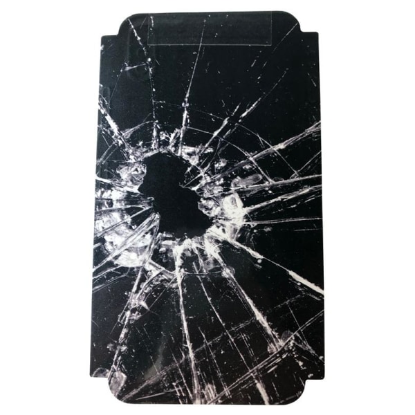 Iho Iphone XR:lle Shattered glass - Musta Svart