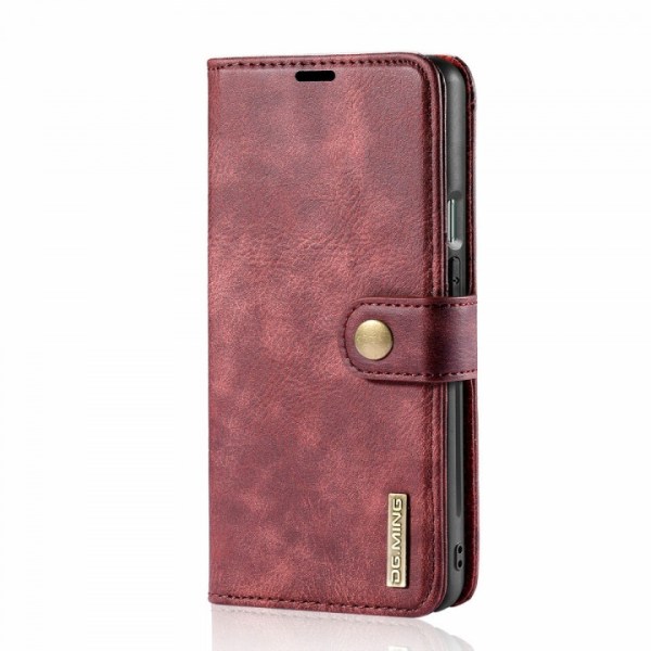 DG.MING Magneettinen lompakkokotelo OnePlus 8 Prolle, punainen Röd