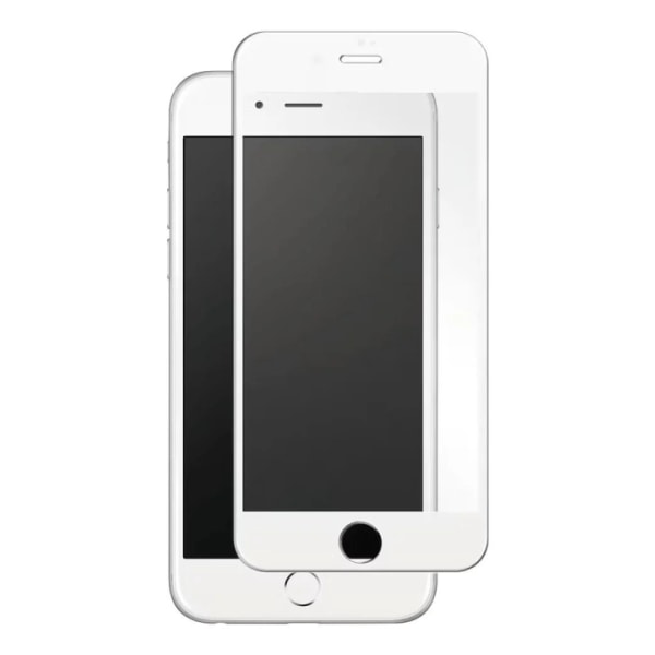 panzer iPhone 8/7/6S Plus Full-Fit glas hvid Transparent