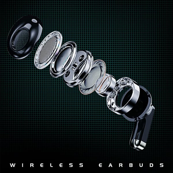 ET03 True Wireless Bluetooth -kuulokkeet, musta Svart