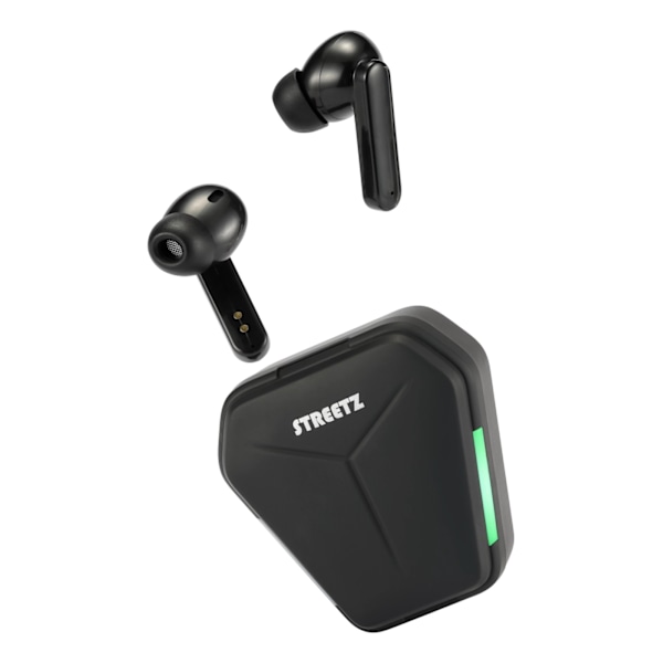 STREETZ pelaajan nappikuulokkeet, täyslangaton stereo, in-ear, musta Svart