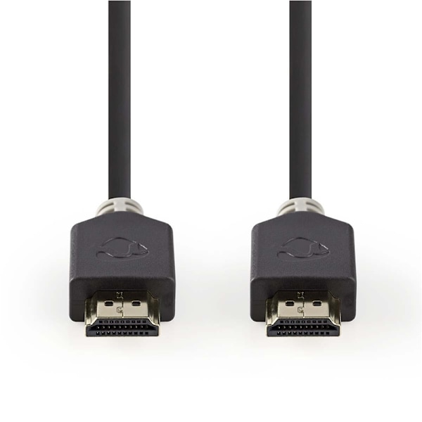 Nedis High Speed â€‹â€‹HDMI â„¢ kabel med Ethernet | HDMIâ„¢ Kontakt | HDMIâ„¢ Kontakt | 4K@60Hz | ARC | 18 Gbps | 0.50 m | Rund | PVC | Antracit | Ka