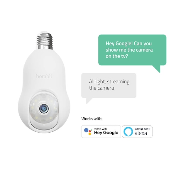 Hombli Smart Bulb Cam  White