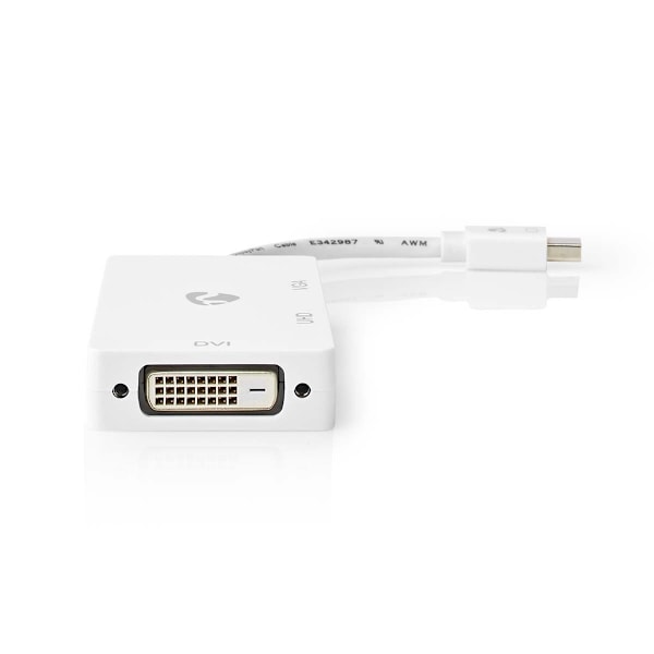 Nedis DisplayPort-sovitin | Mini DisplayPort Uros | DVI-D 24+1-Pin Naaras / HDMI™ Ulostulo / VGA Naaras | 4K@60Hz | Niklattu | Vaihdettava | 0.20 m |