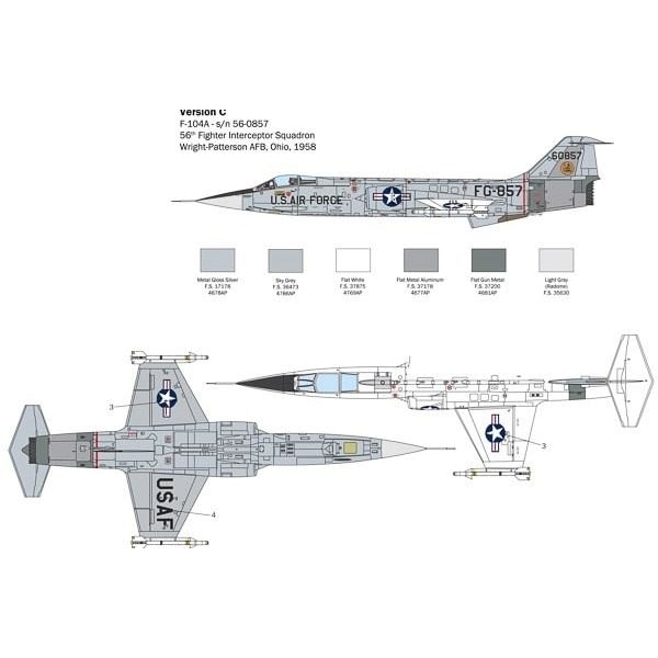 Italeri 1:32 F-104 A/C Starfighter