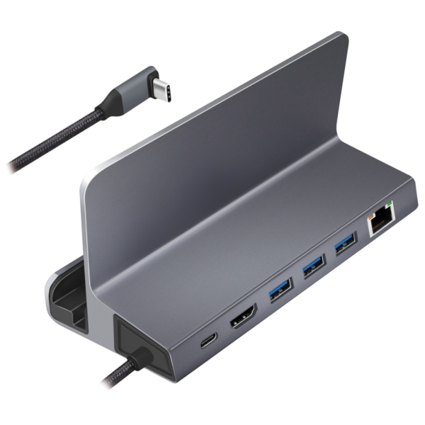 LogiLink USB-C-dockningsstation 6-i-1 iPad/Steam Deck m.m