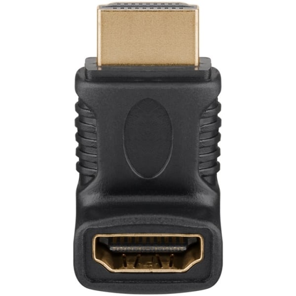 Goobay HDMI™-vinkeladapter för koaxialkabel, Guldpläterad (4K @