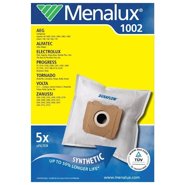 Menalux Støvsugerpose Syntet 1002
