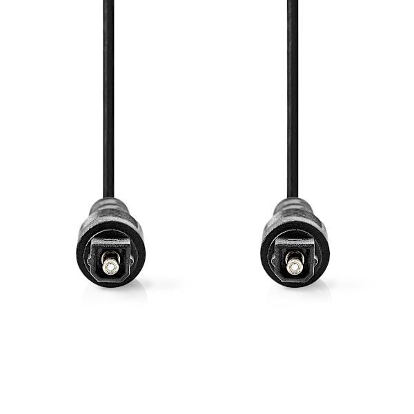 Nedis Optinen Audiokaapeli | TosLink uros | TosLink uros | 5.00 m | Pyöreä | PVC | Musta | Laatikko
