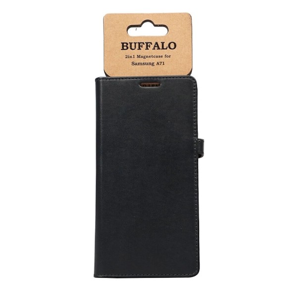 Buffalo Wallet Læder Samsung A71 Sort Svart